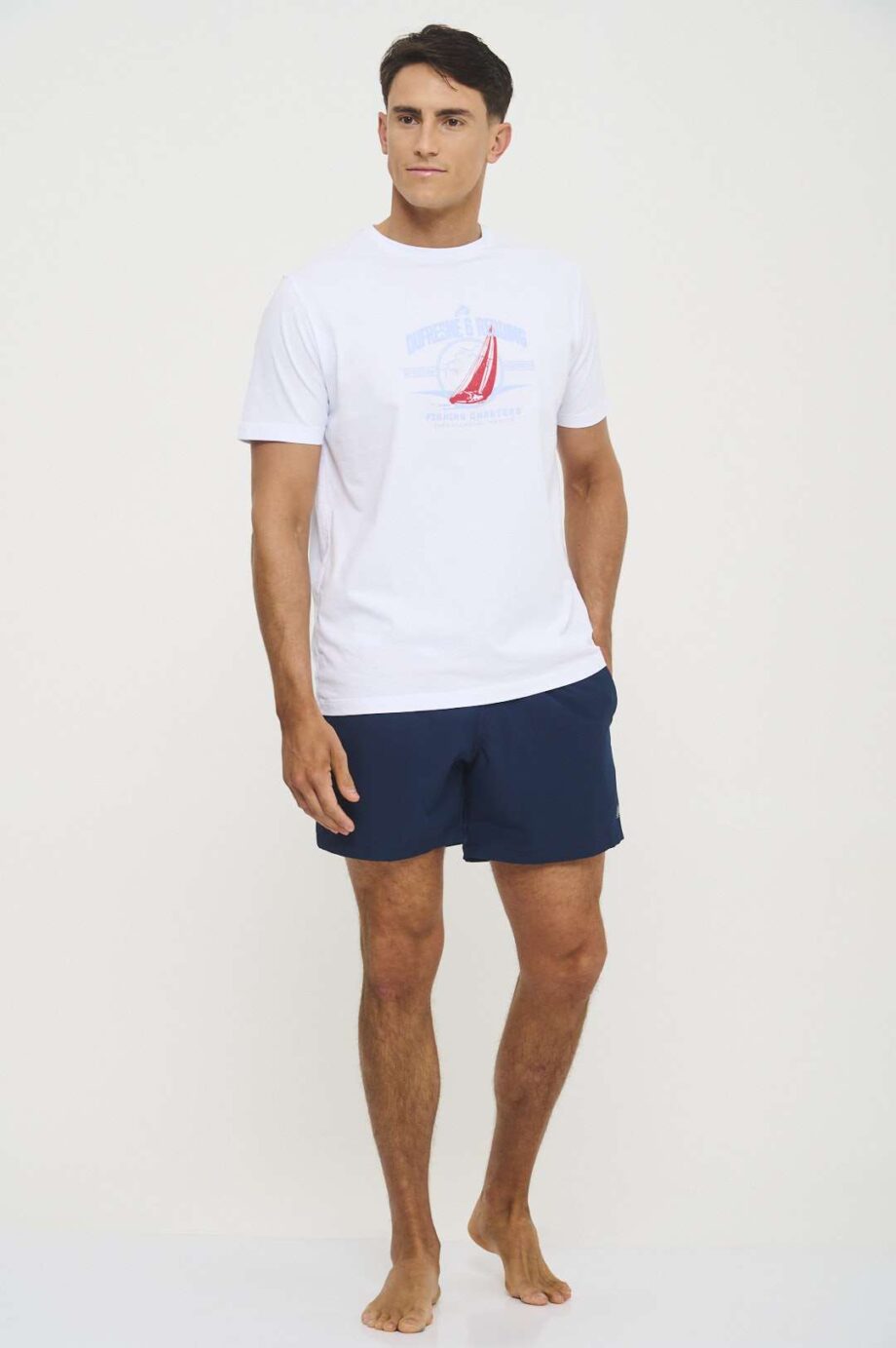 Short liso con vivos