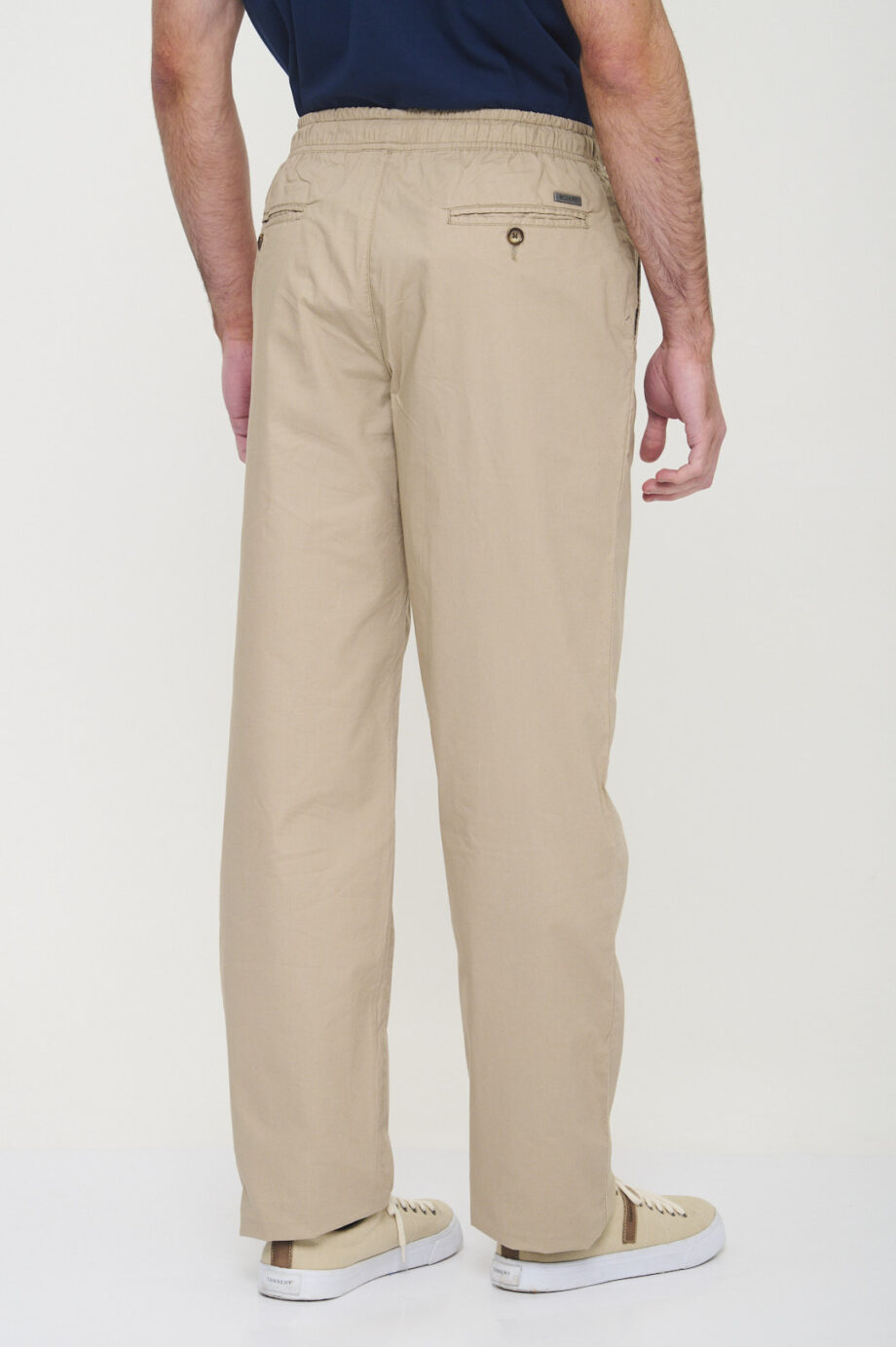 Pantalón náutico regular fit de poplin