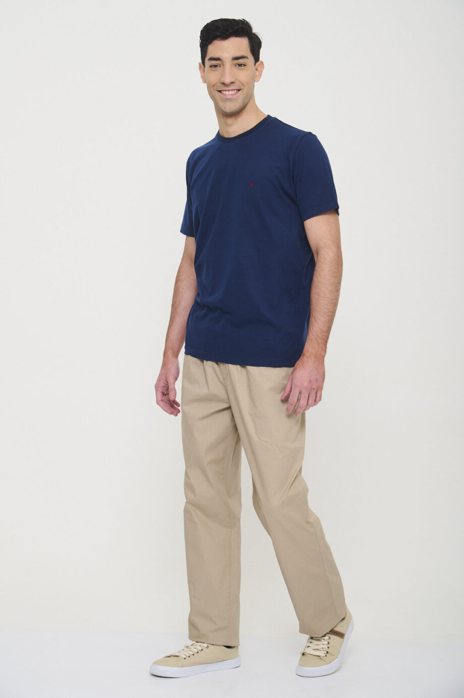 Pantalón náutico regular fit de poplin