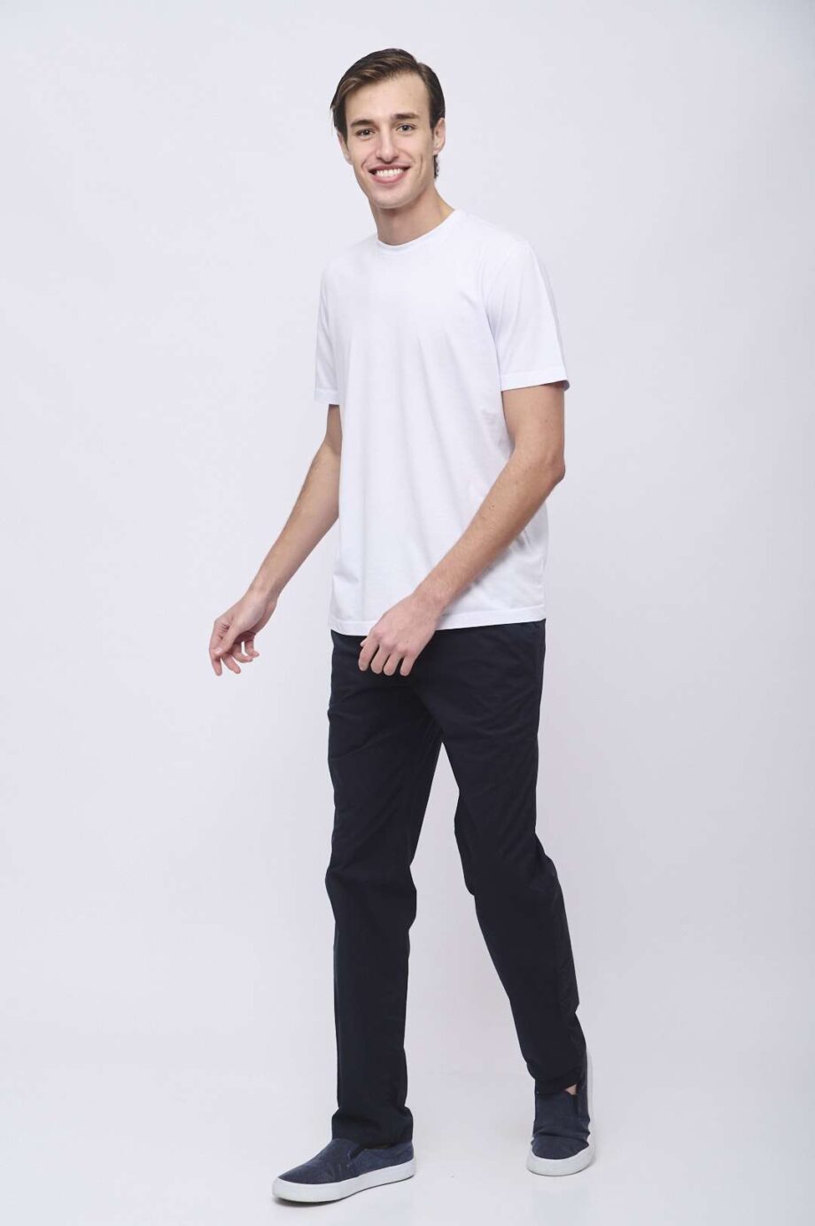 Pantalón náutico regular fit de poplin