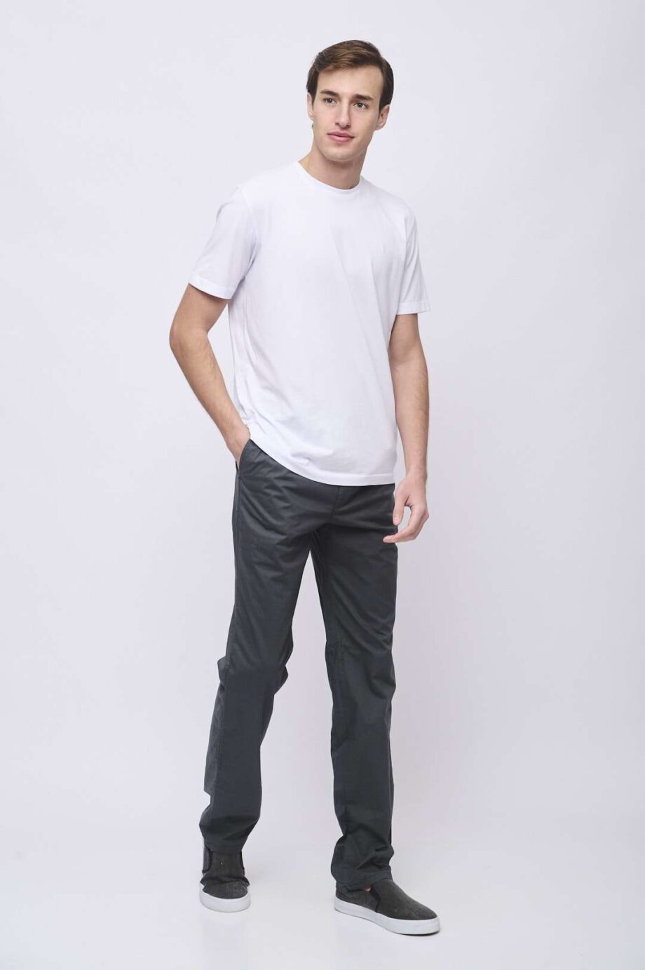 Pantalón náutico regular fit de poplin
