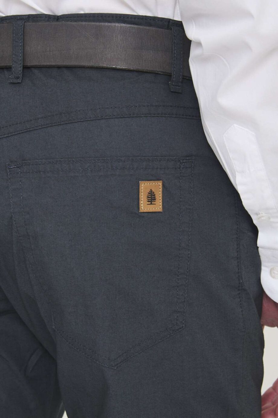 Pantalon corte jean regular de poplín