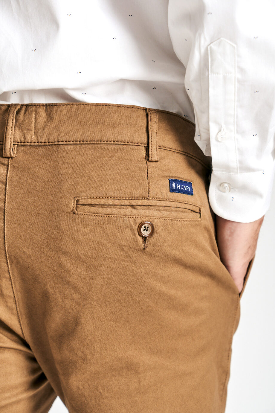 Pantalón sin pinzas regular  básico