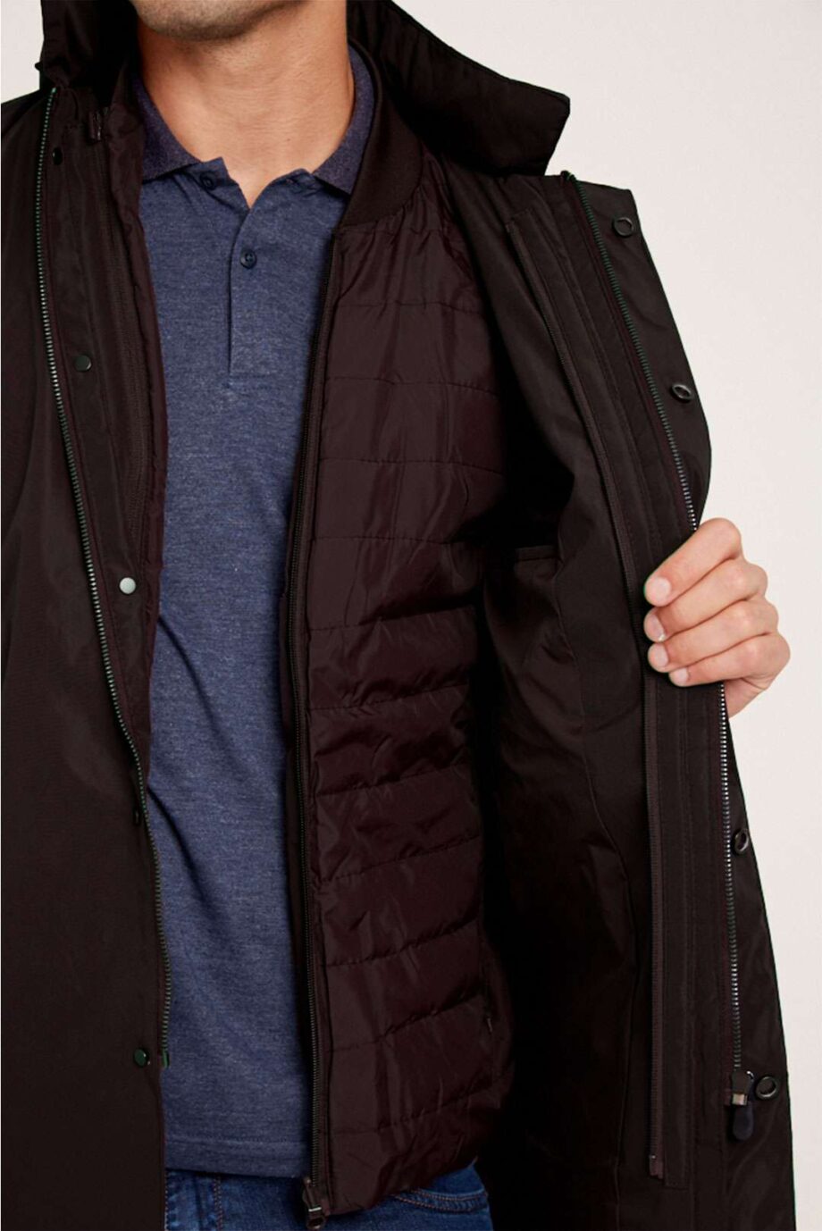 Parka con chaleco desmontable
