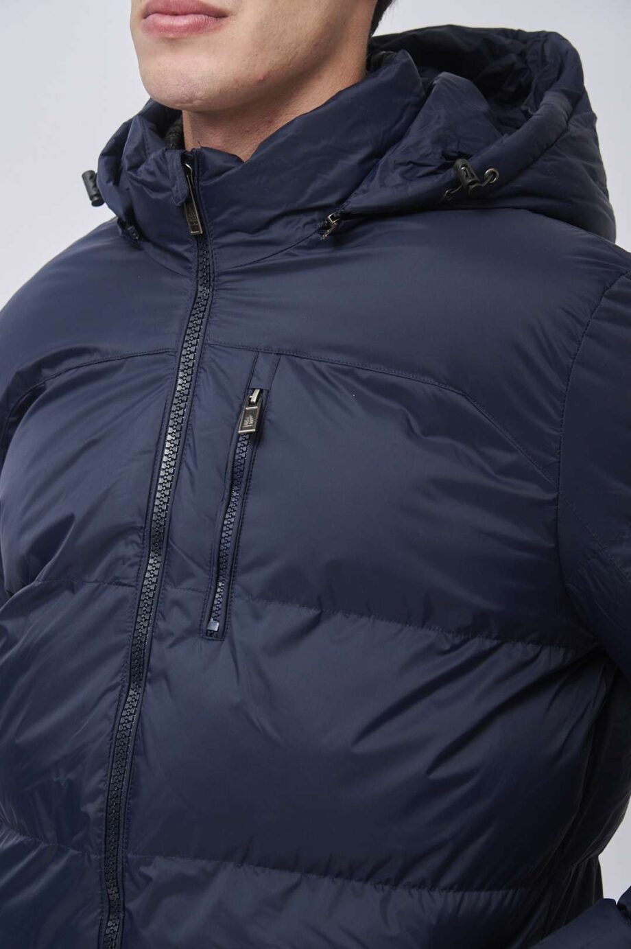 Campera canelón con capucha