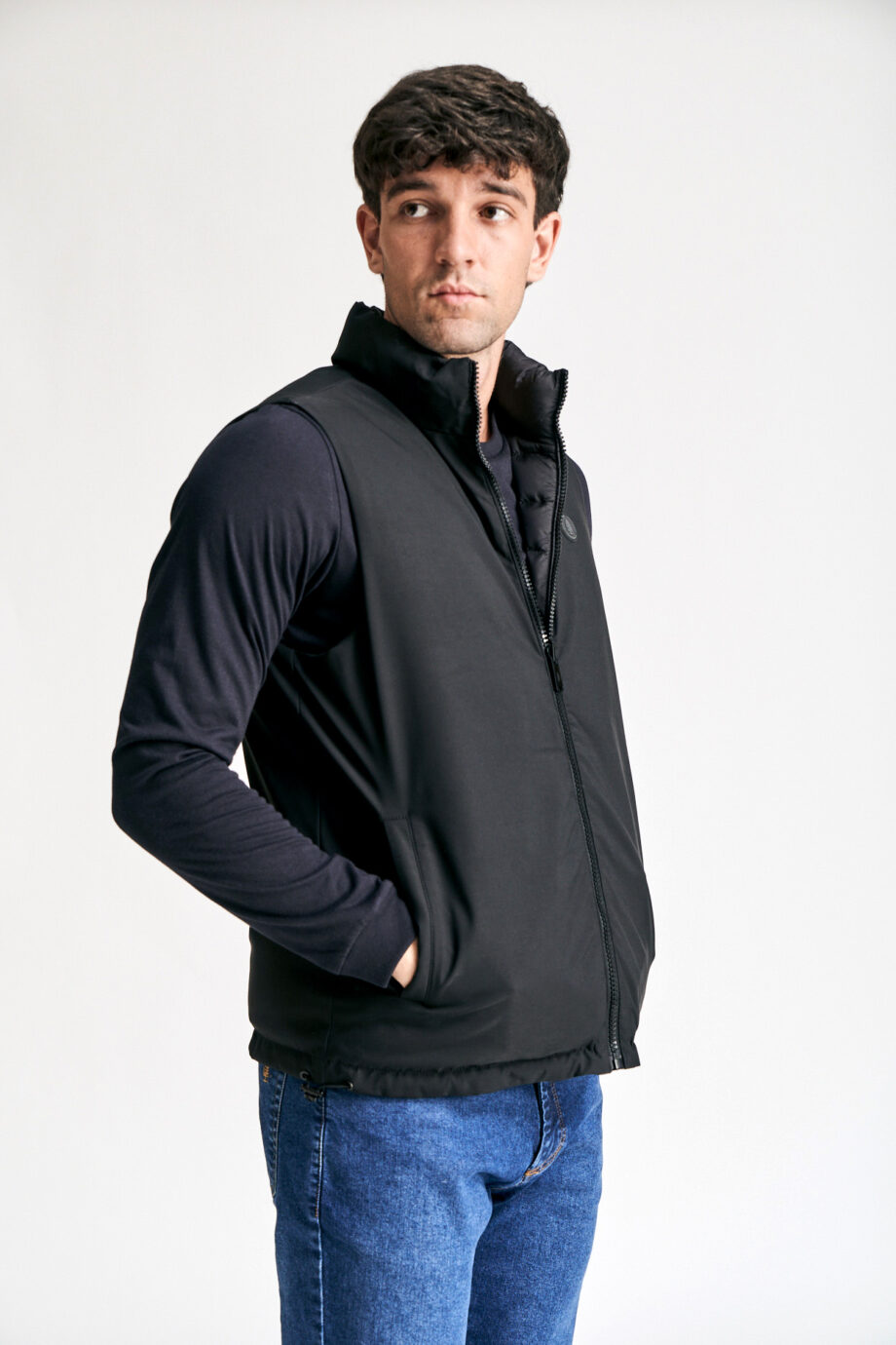 Abrigo chaleco reversible