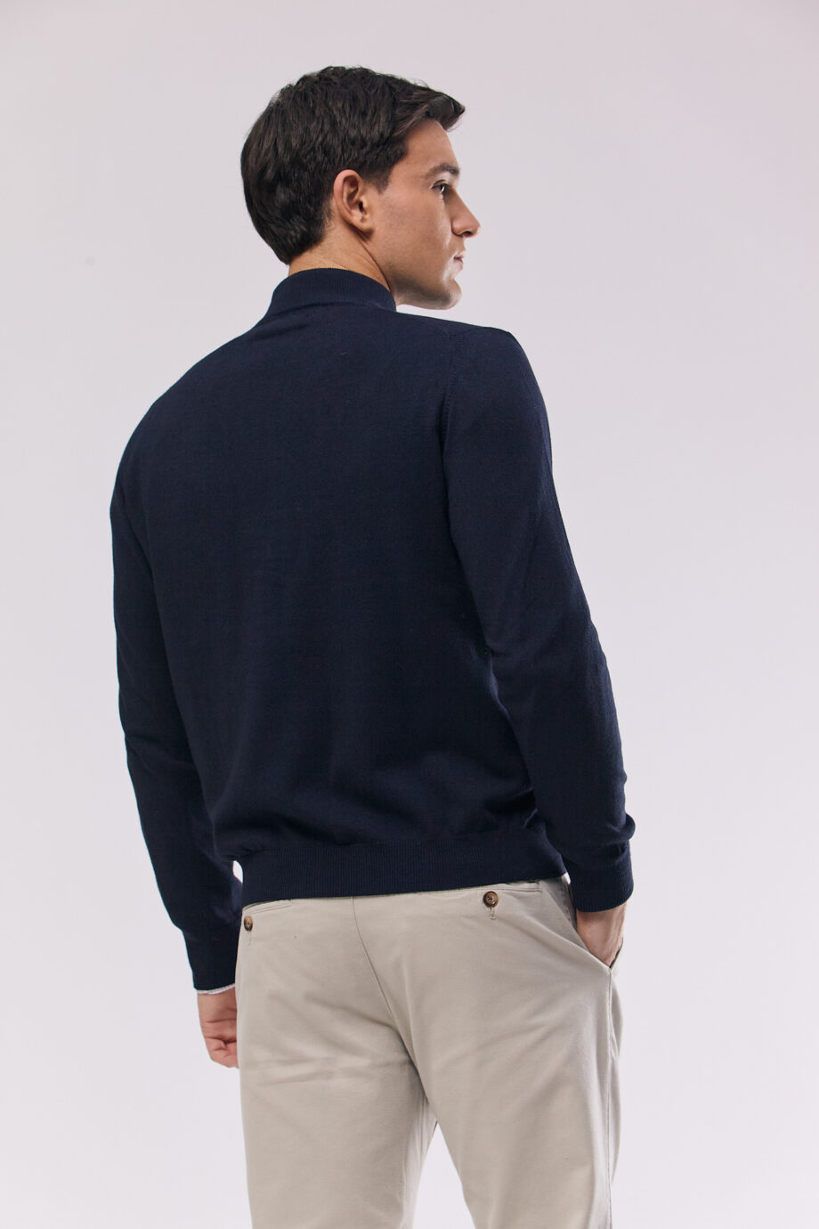 Campera clasica tejida