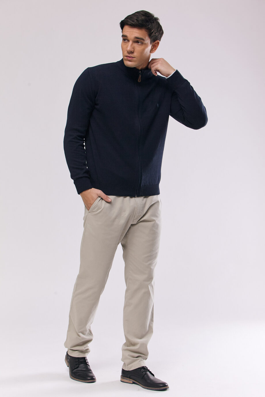 Campera clasica tejida