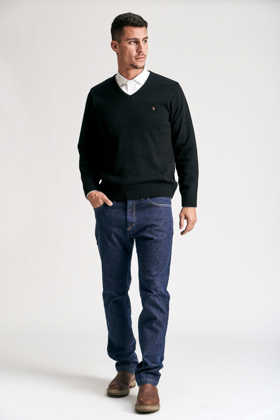 Sweater escote v
