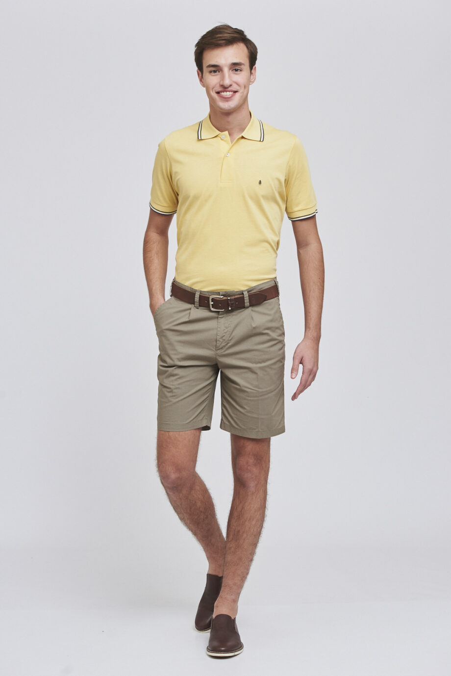 Bermuda pinzada de poplin