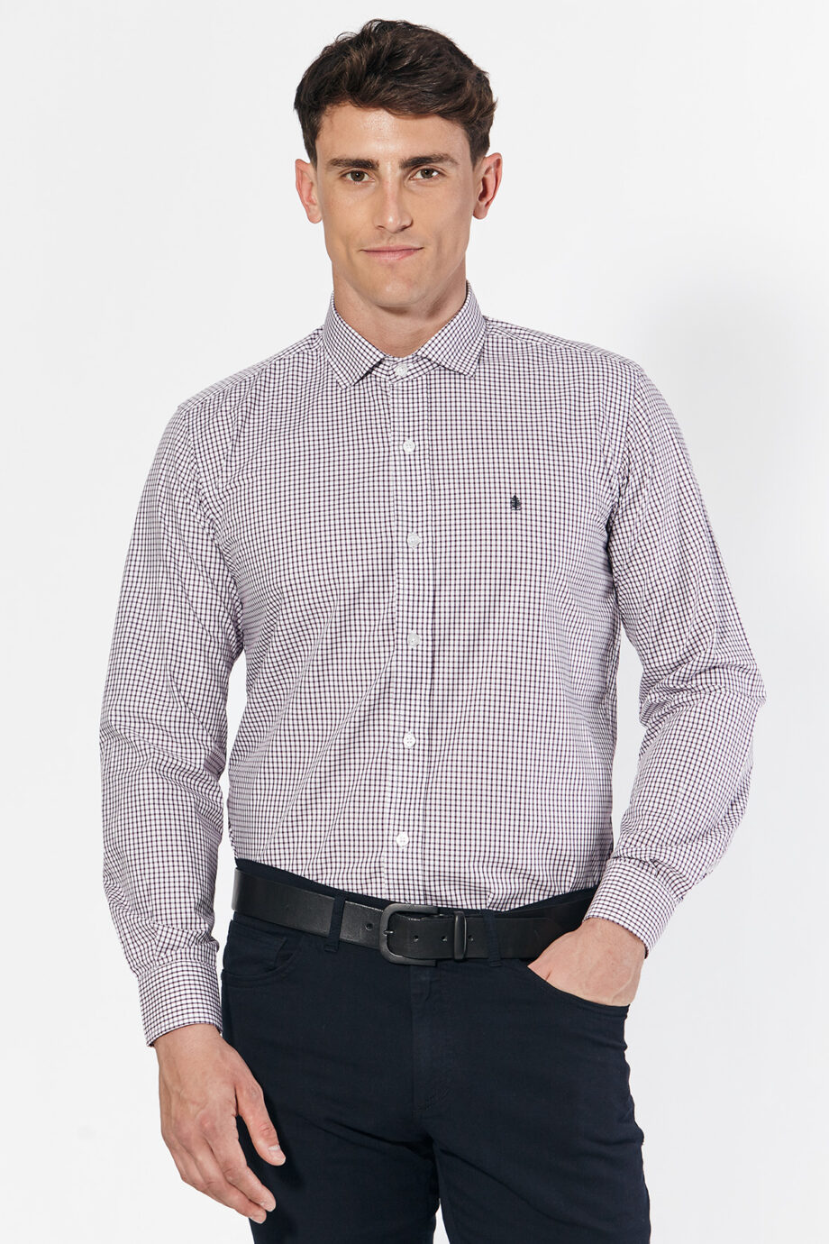 Camisa slim fit a cuadros