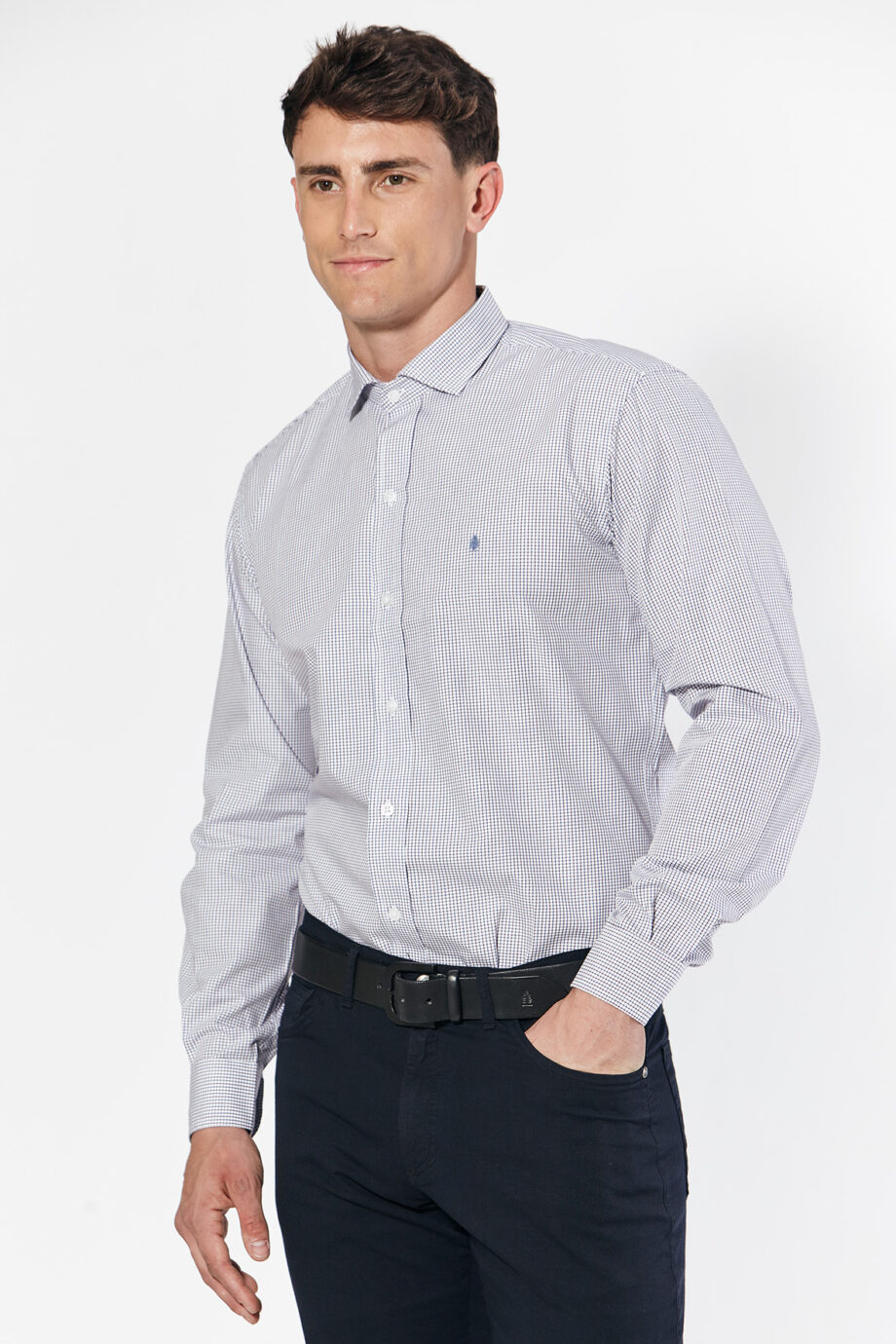 Camisa slim fit a cuadros