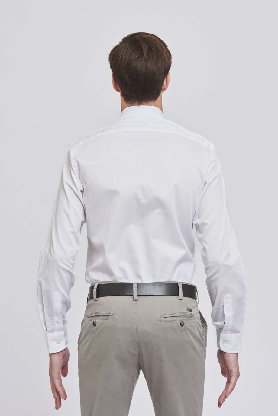 Camisa slim fit estampada de algodón