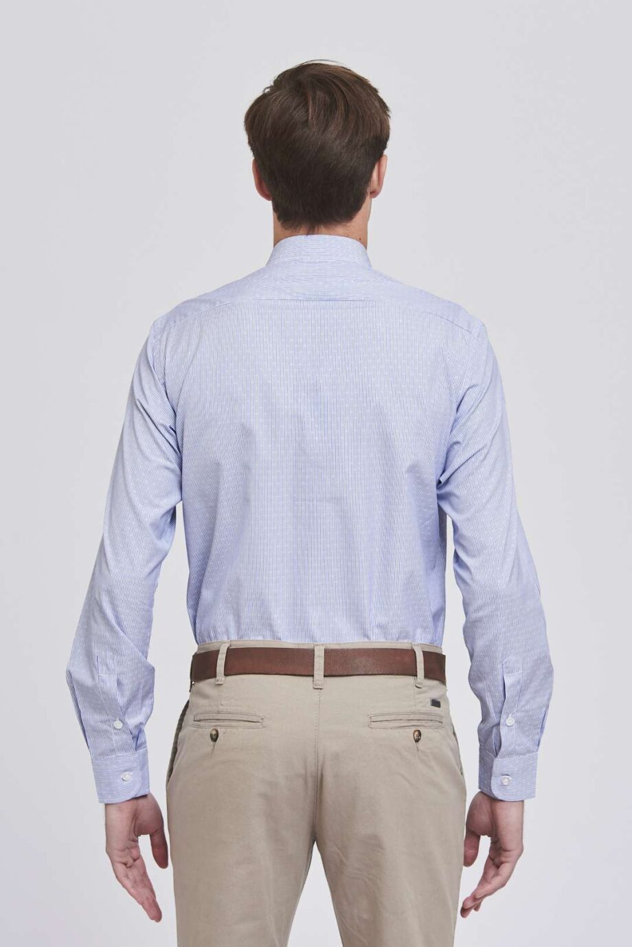 Camisa slim fit fantasía de algodón