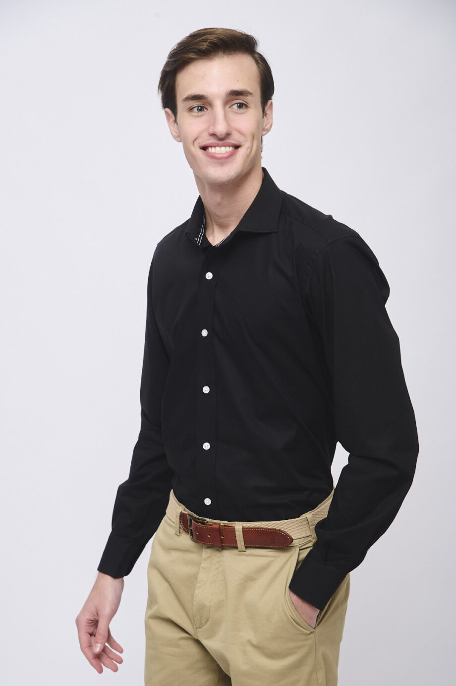 Camisa slim fit lisa