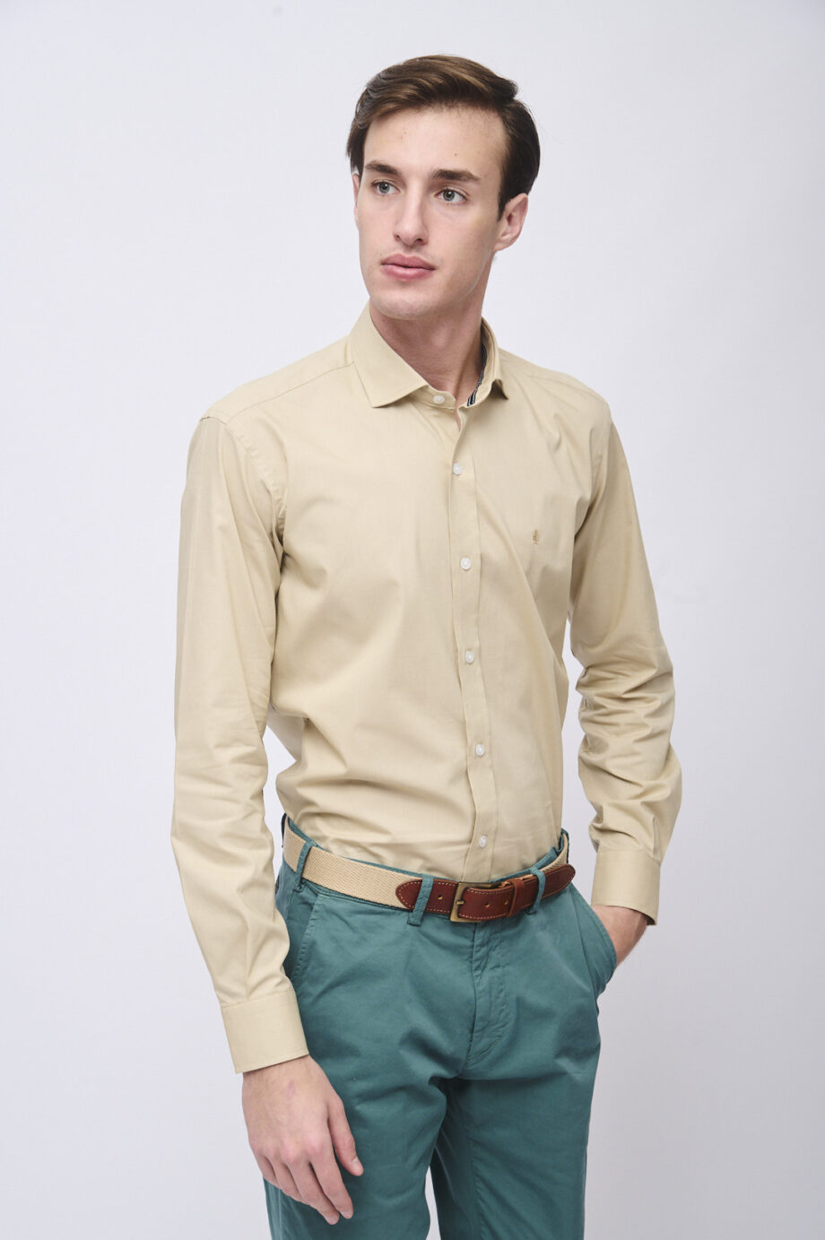 Camisa slim fit galles stretch
