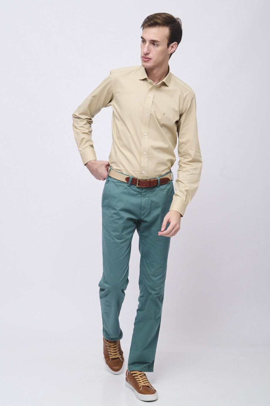 Camisa slim fit galles stretch