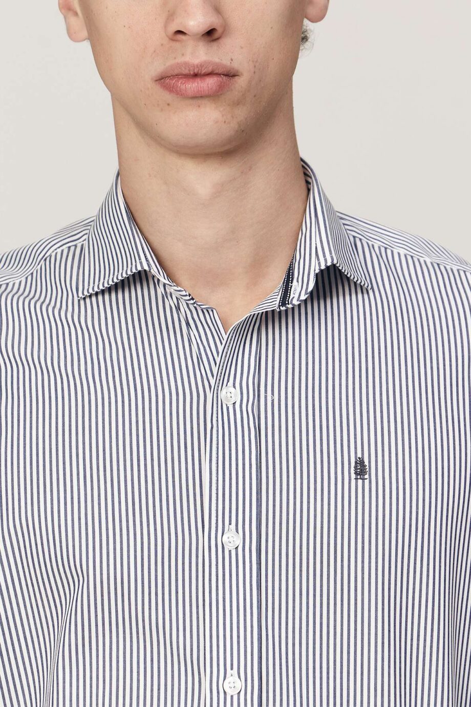 Camisa slim fit a rayas