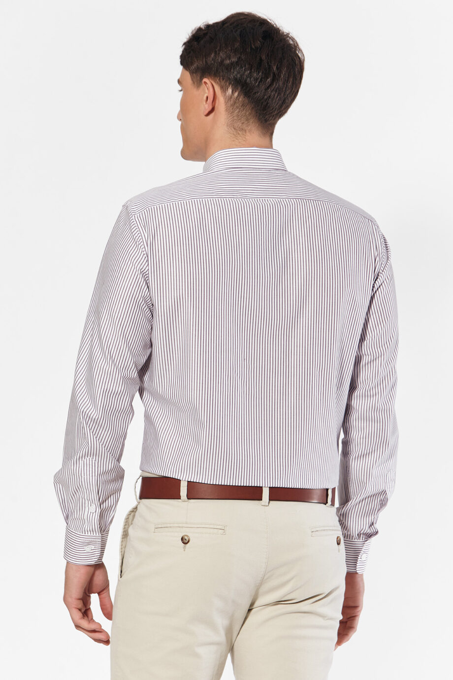 Camisa slim fit a rayas