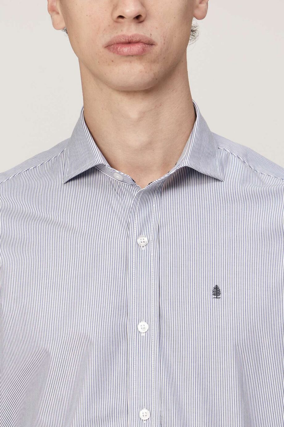 Camisa slim fit a rayas