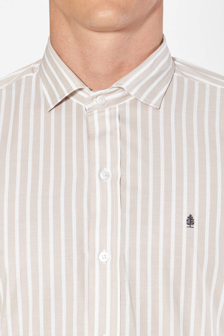 Camisa slim fit a rayas