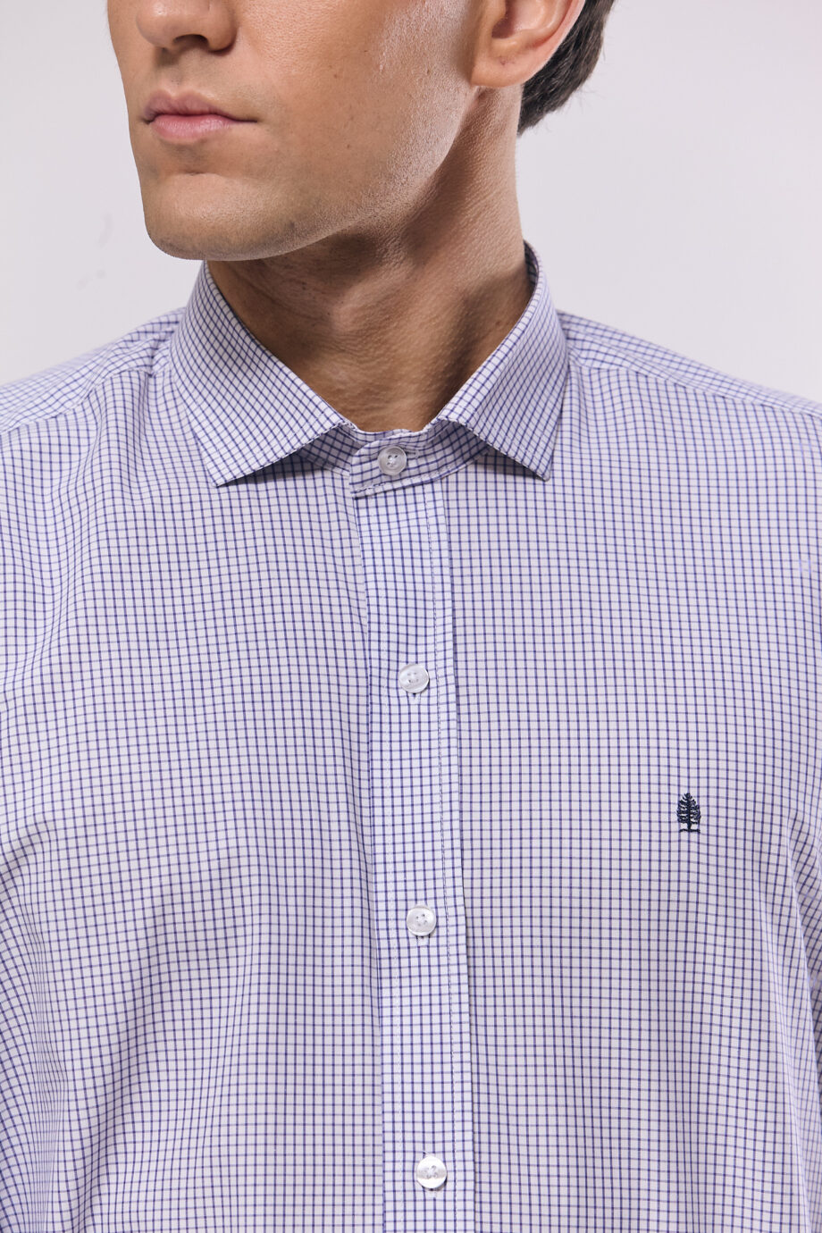Camisa slim fit a cuadros