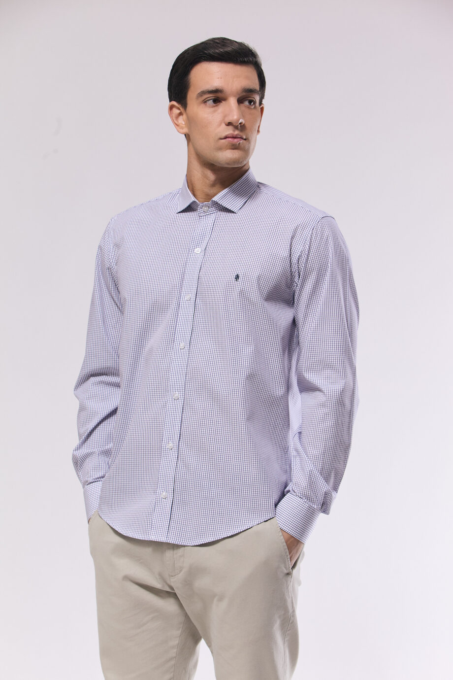 Camisa slim fit a cuadros