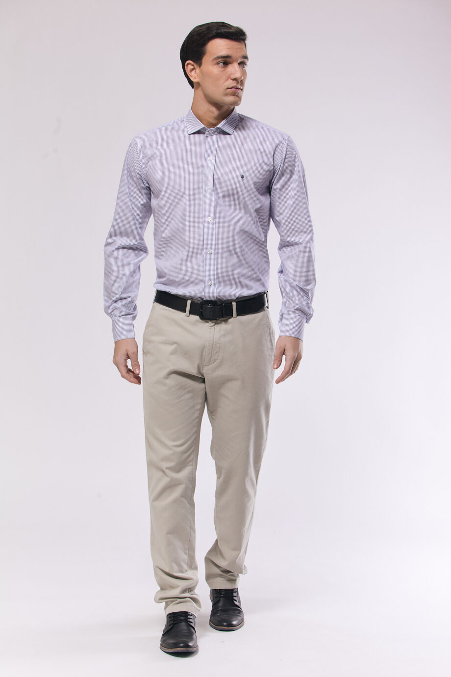 Camisa slim fit a cuadros