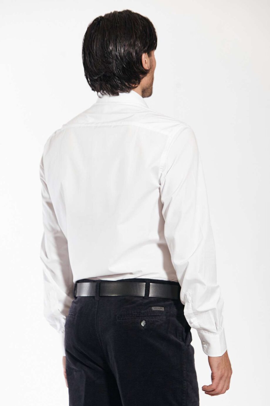 Camisa slim fit de poplin