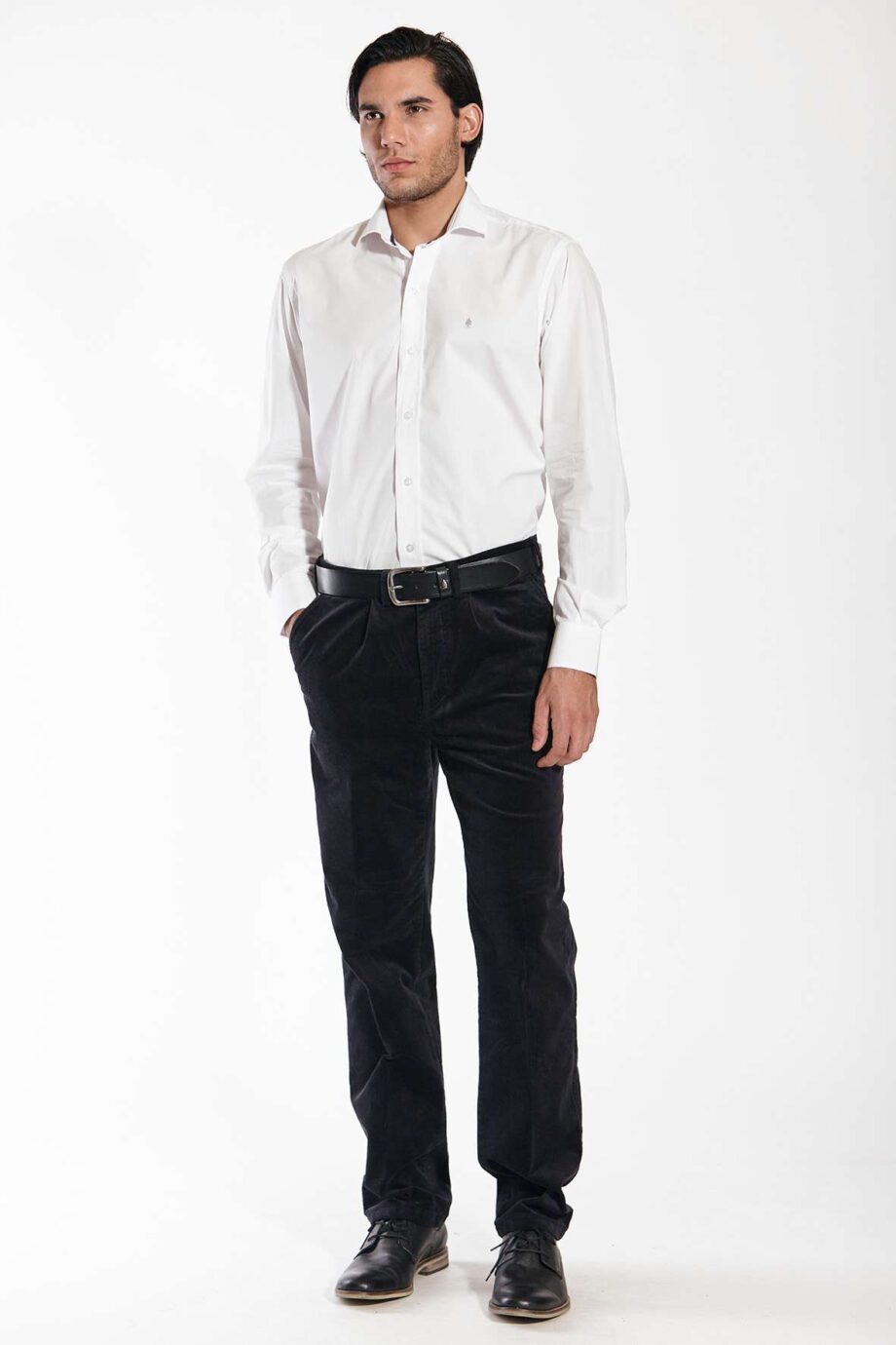 Camisa slim fit de poplin