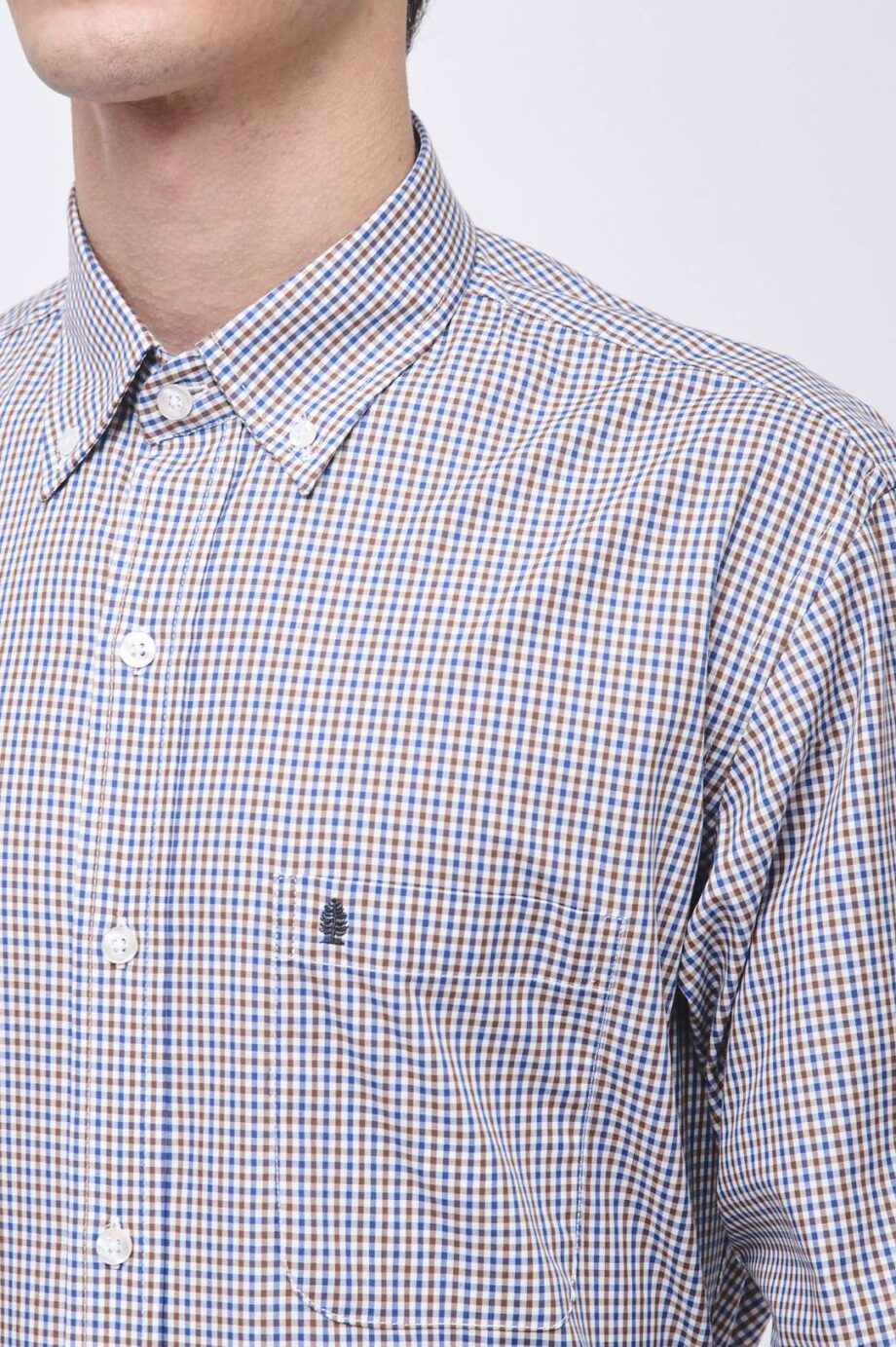 Camisa regular fit a cuadros