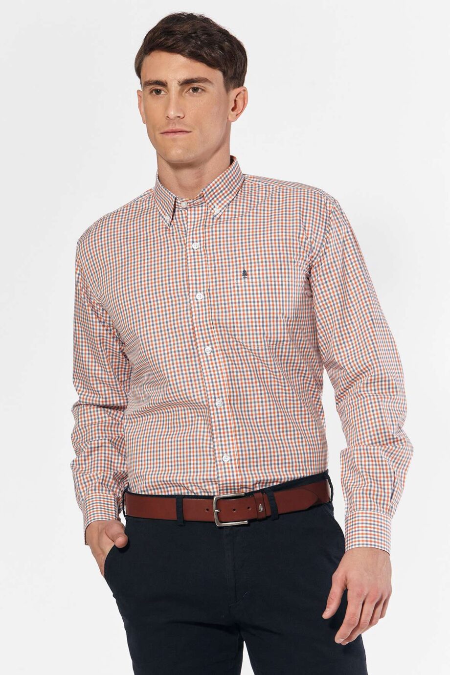 Camisa regular fit a cuadros