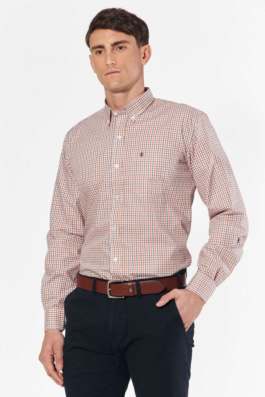 Camisa regular fit a cuadros