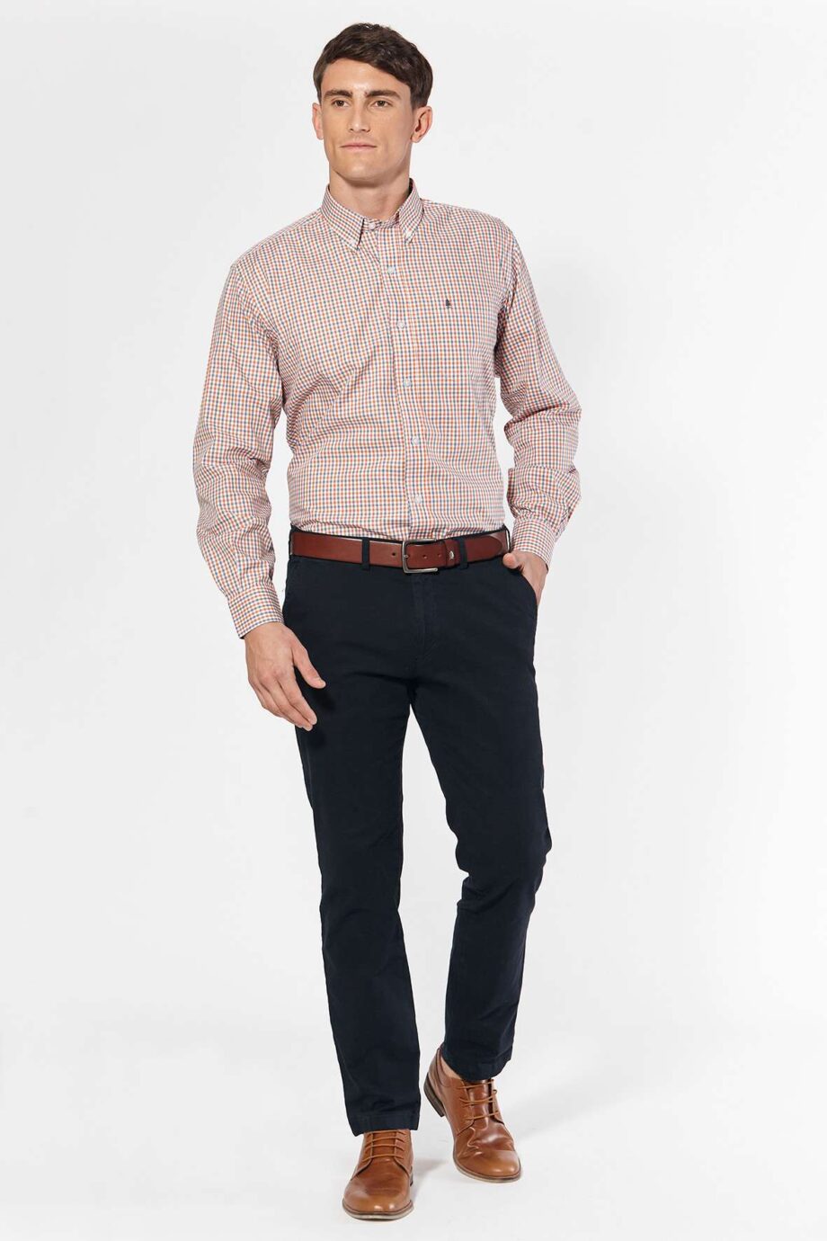 Camisa regular fit a cuadros