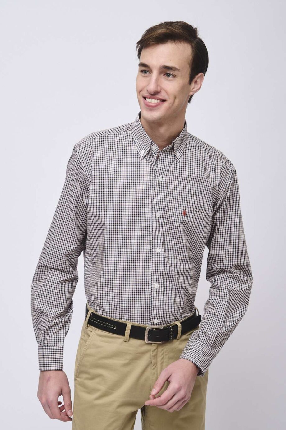 Camisa regular fit a cuadros
