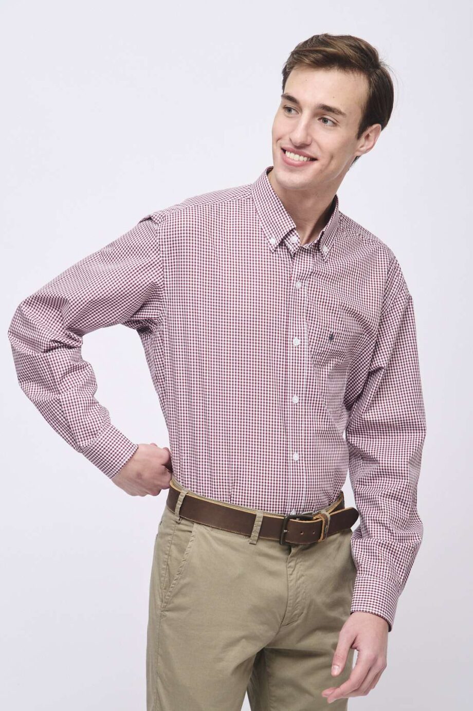 Camisa regular fit a cuadros