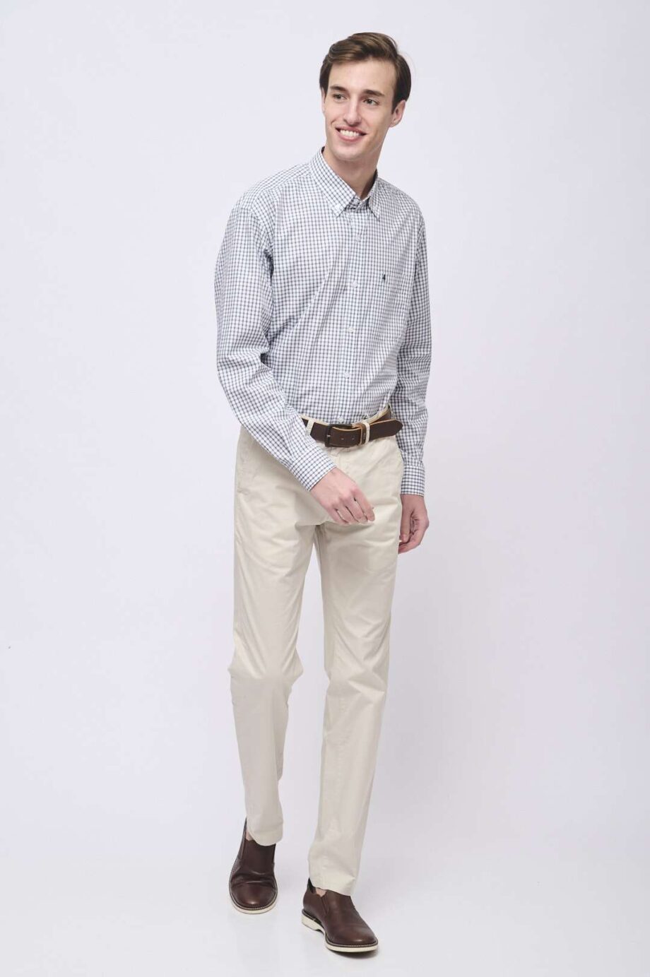 Camisa regular fit a cuadros