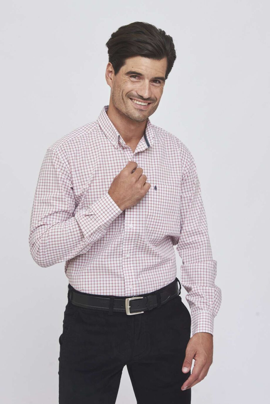 Camisa regular fit a cuadros