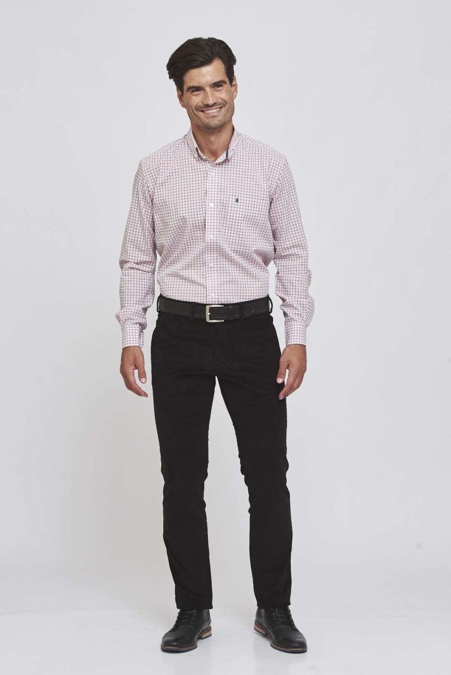 Camisa regular fit a cuadros