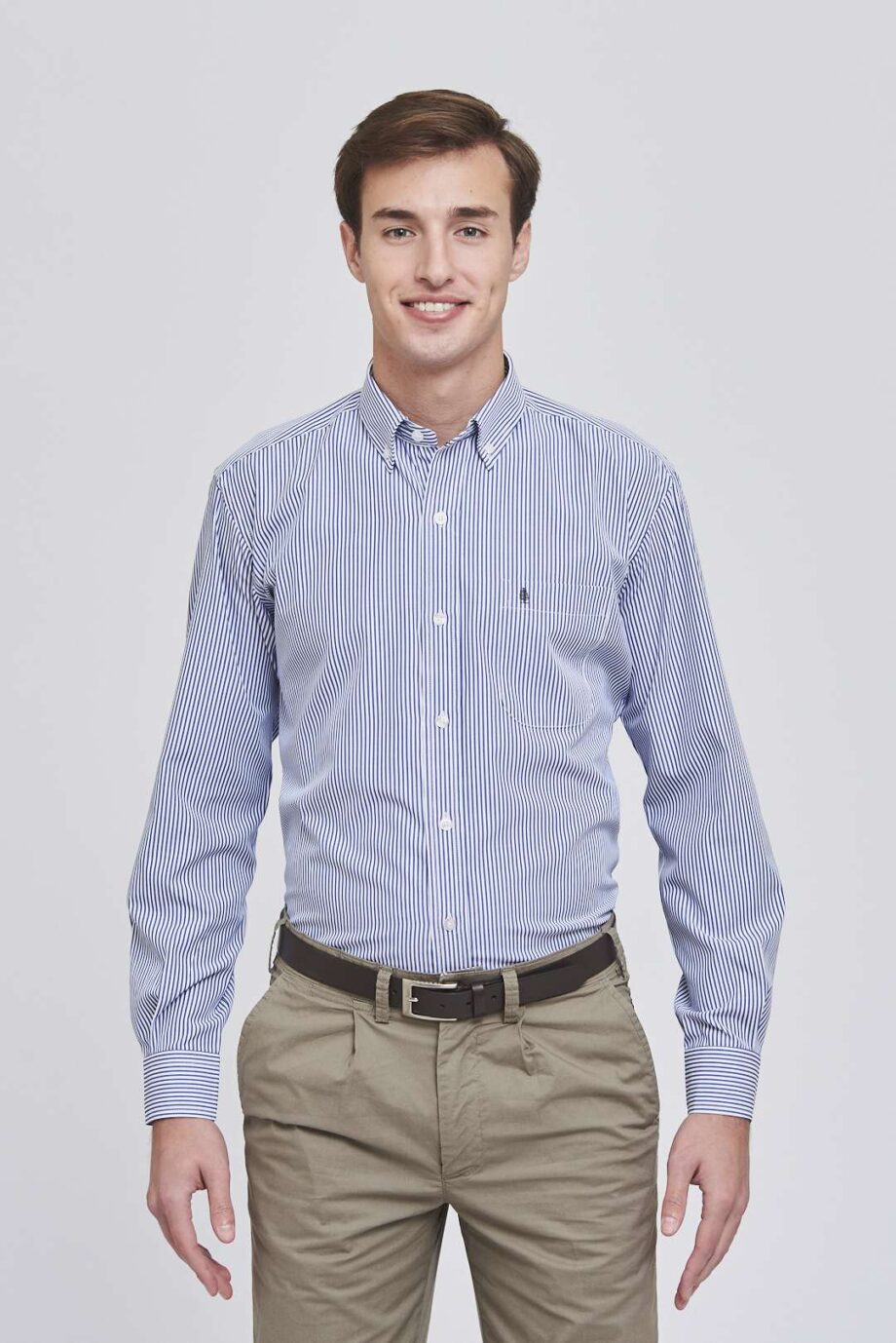 Camisa regular fit a rayas