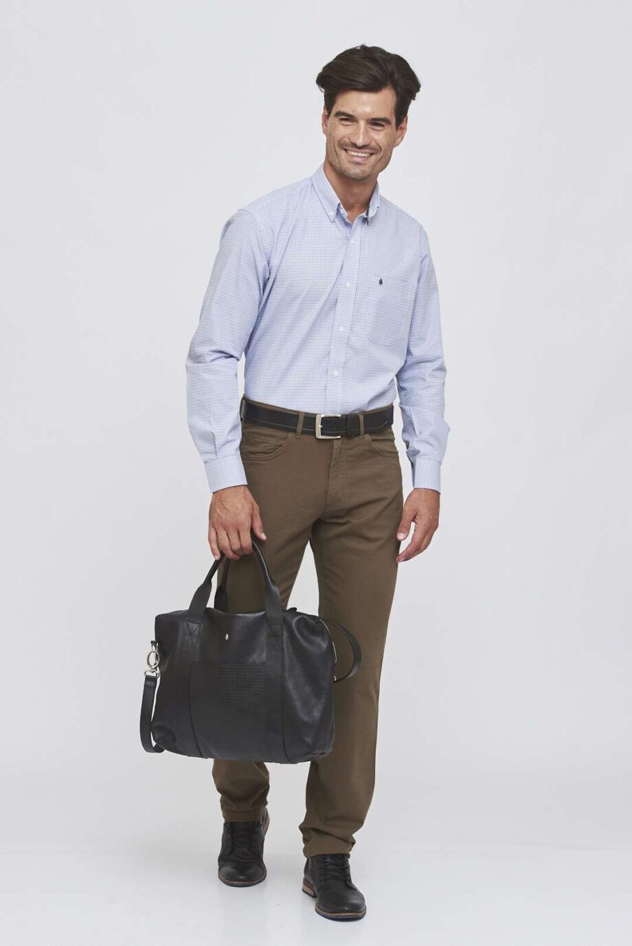 Camisa regular fit jacquard fantasía