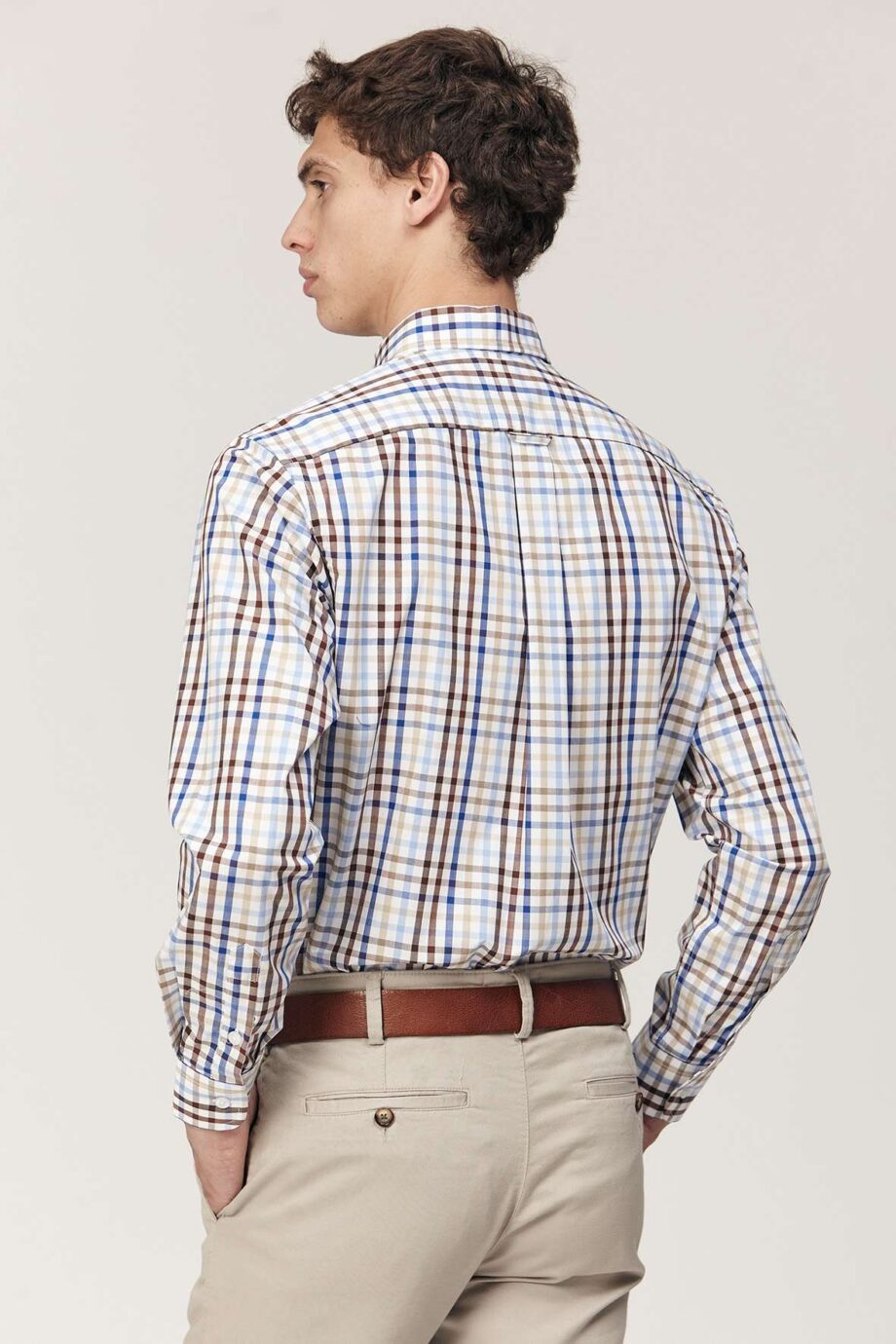 Camisa regular fit a cuadros