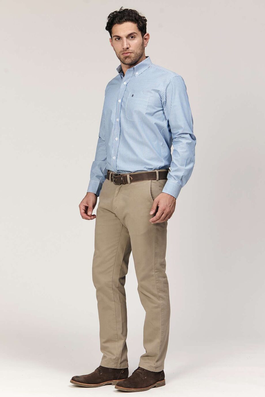 Camisa regular fit a rayas