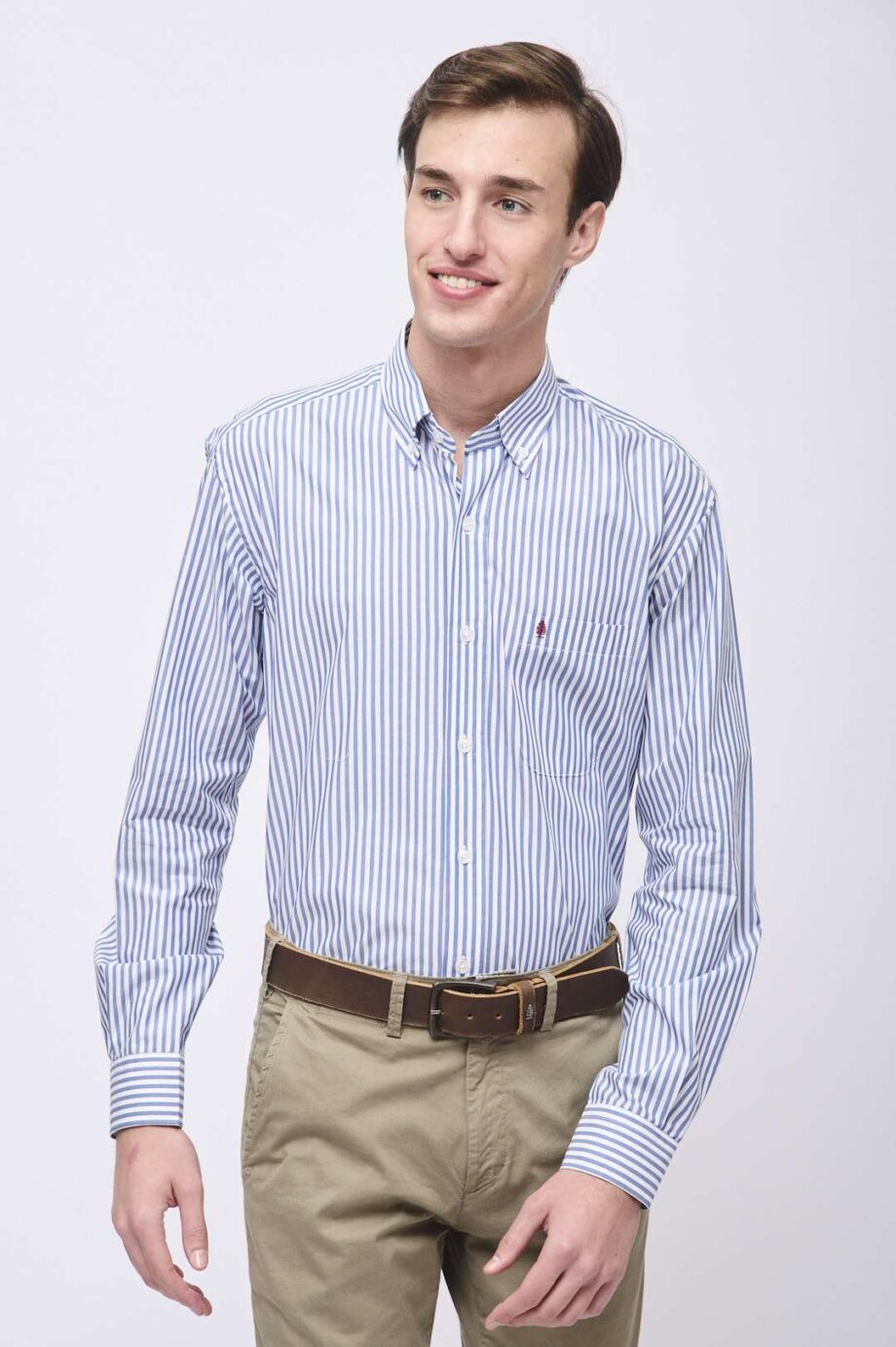 Camisa regular fit a rayas