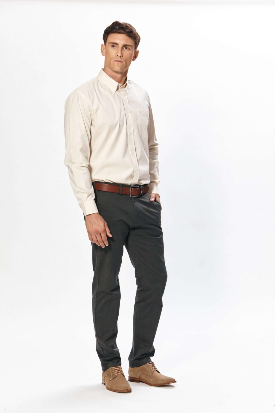 Camisa regular fit lisa
