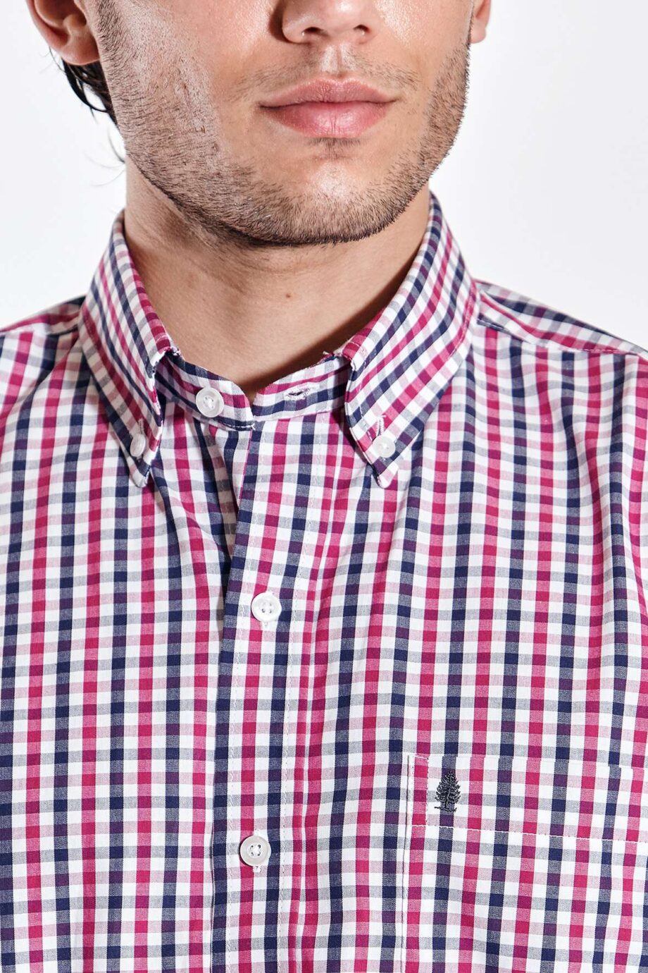 Camisa regular fit a cuadros