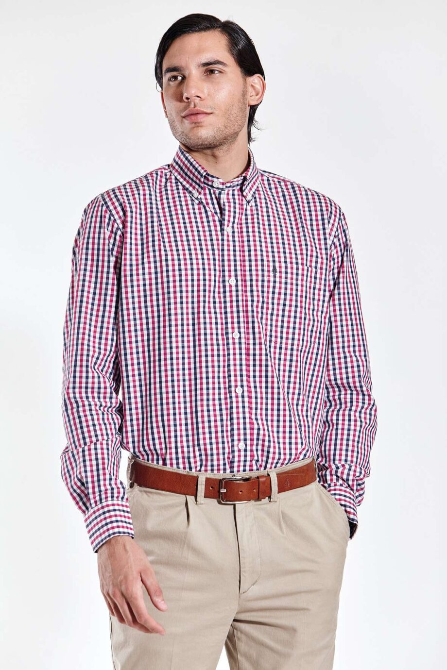 Camisa regular fit a cuadros
