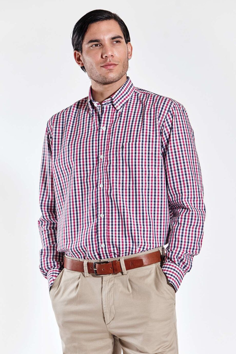 Camisa regular fit a cuadros