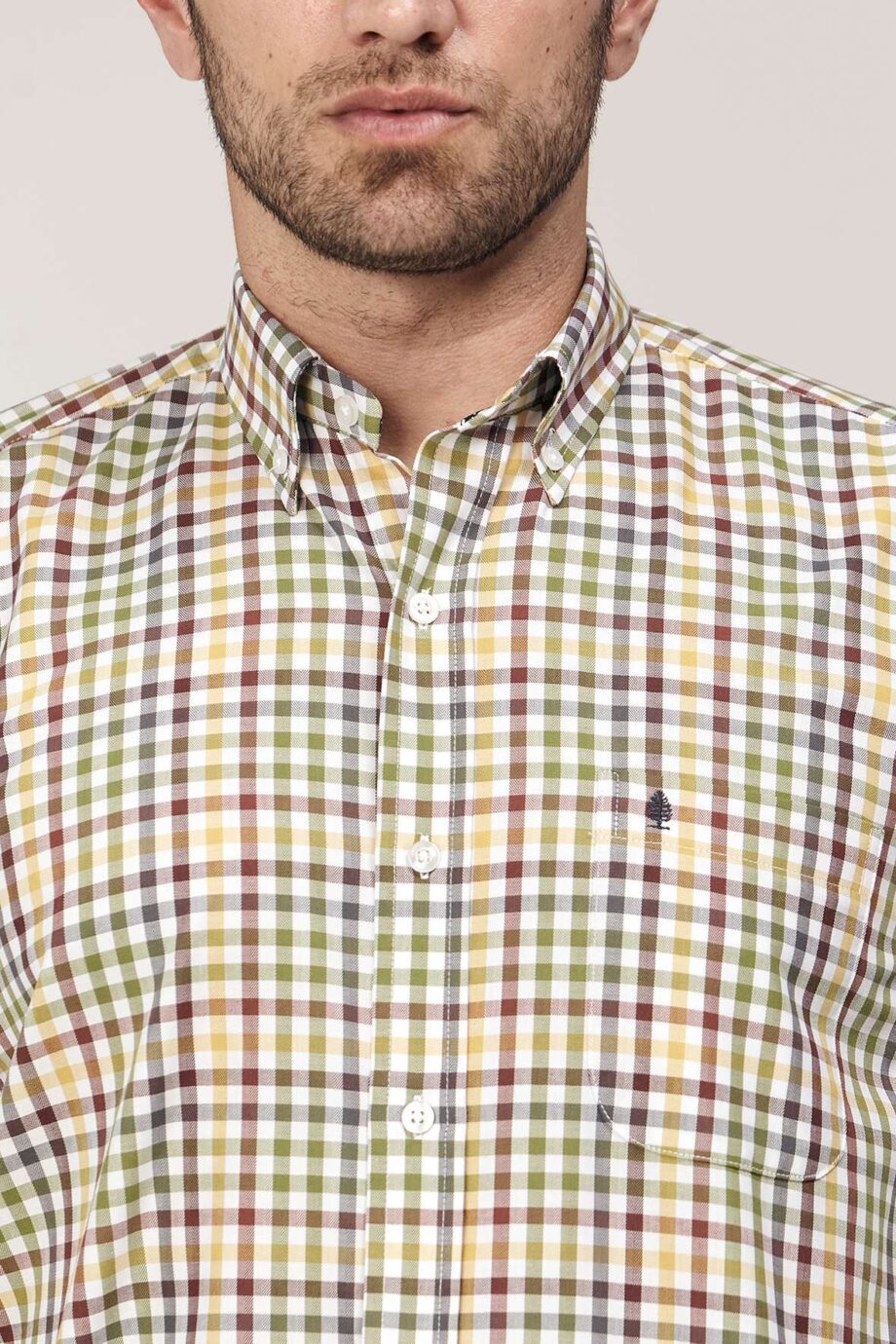 Camisa regular fit a cuadros