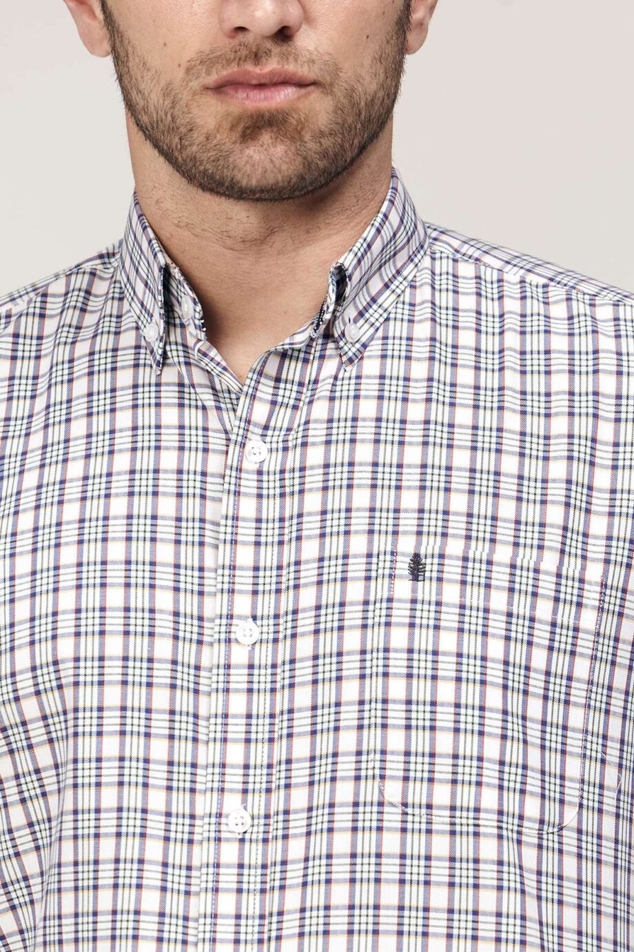 Camisa regular fit a cuadros